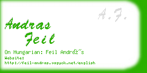 andras feil business card